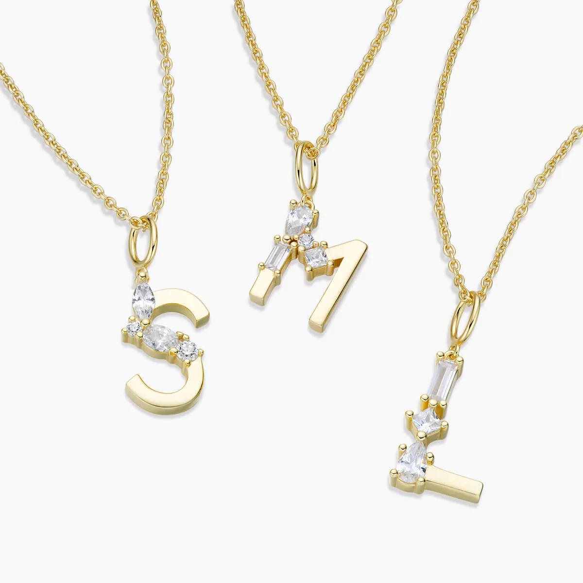 Initial Necklace | Gold