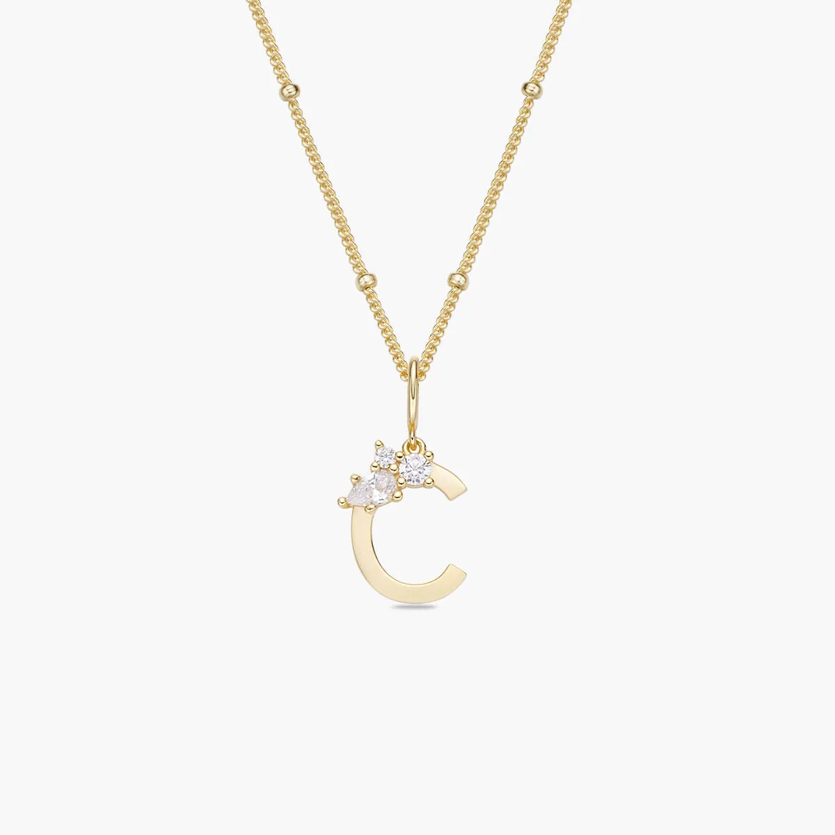 Initial Necklace | Gold