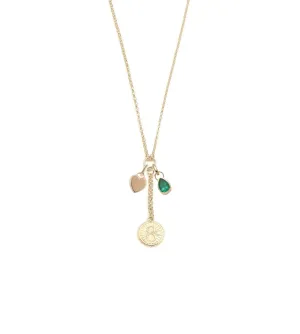 Karma, Heart Ingot & Forever & Always a Pair : Small Mixed Belcher Extension Necklace