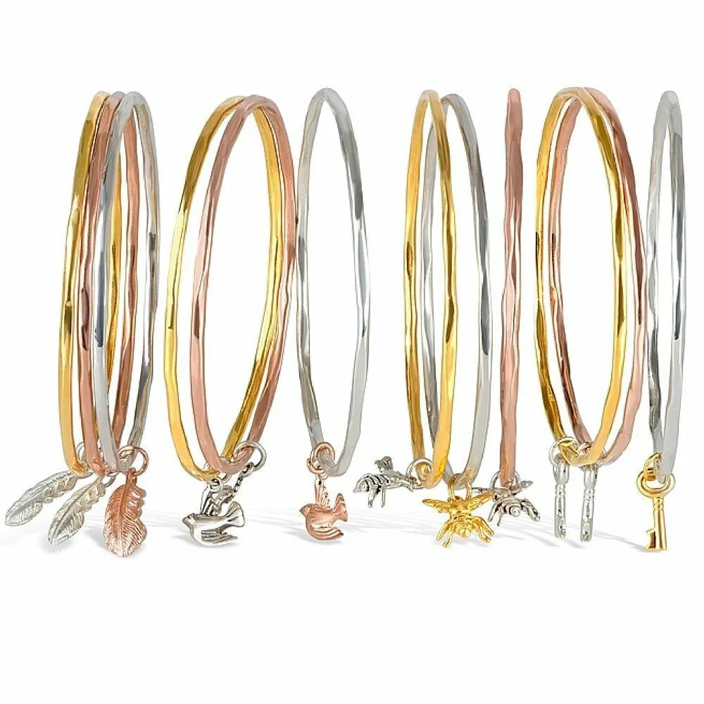 Key Bangle | Silver - Gold