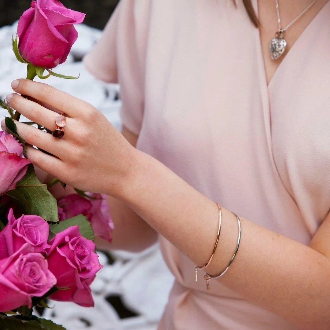 Key Bangle | Silver - Gold