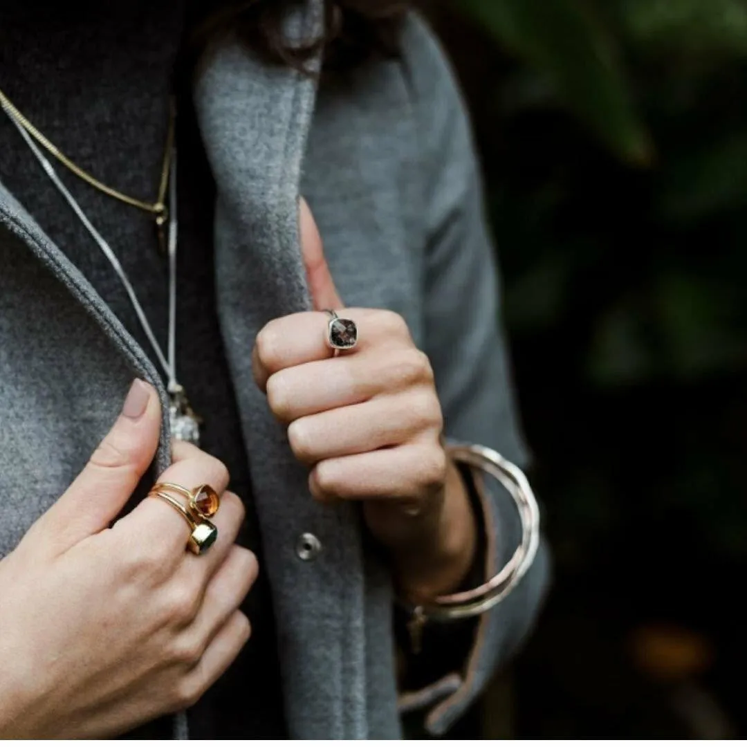 Key Bangle | Silver - Gold