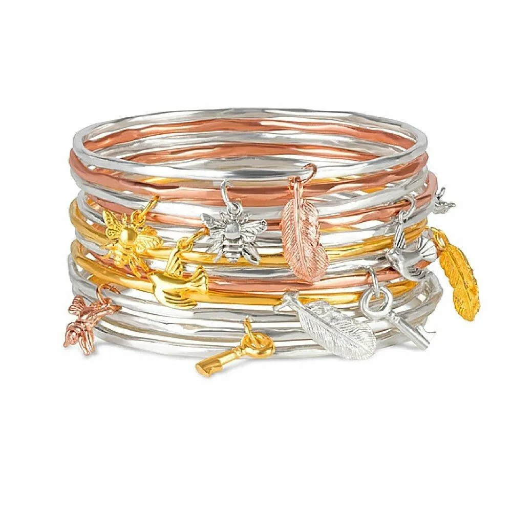 Key Bangle | Silver - Gold