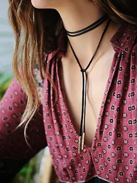 Leather Choker Necklace