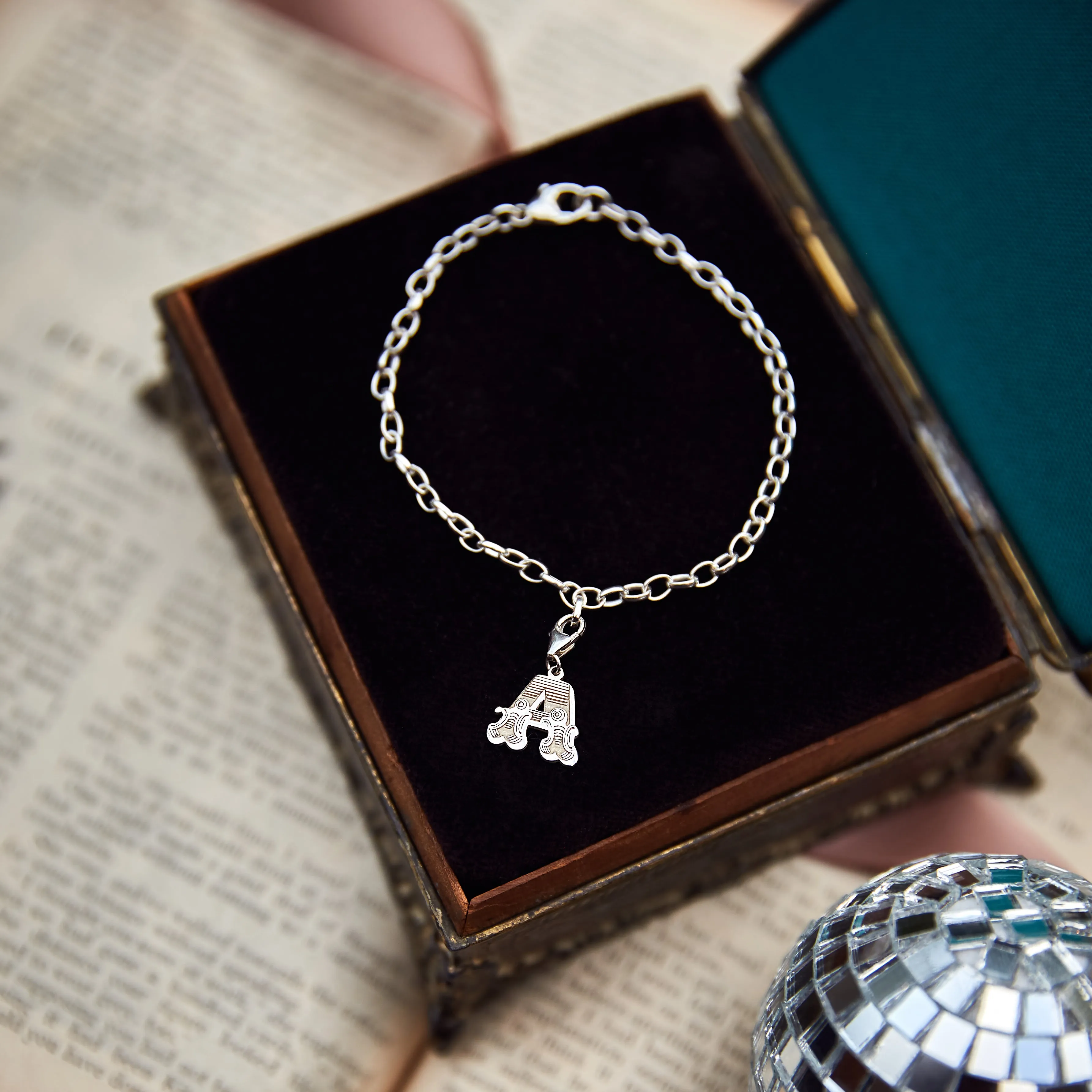 Letter A Starter Charm Bracelet