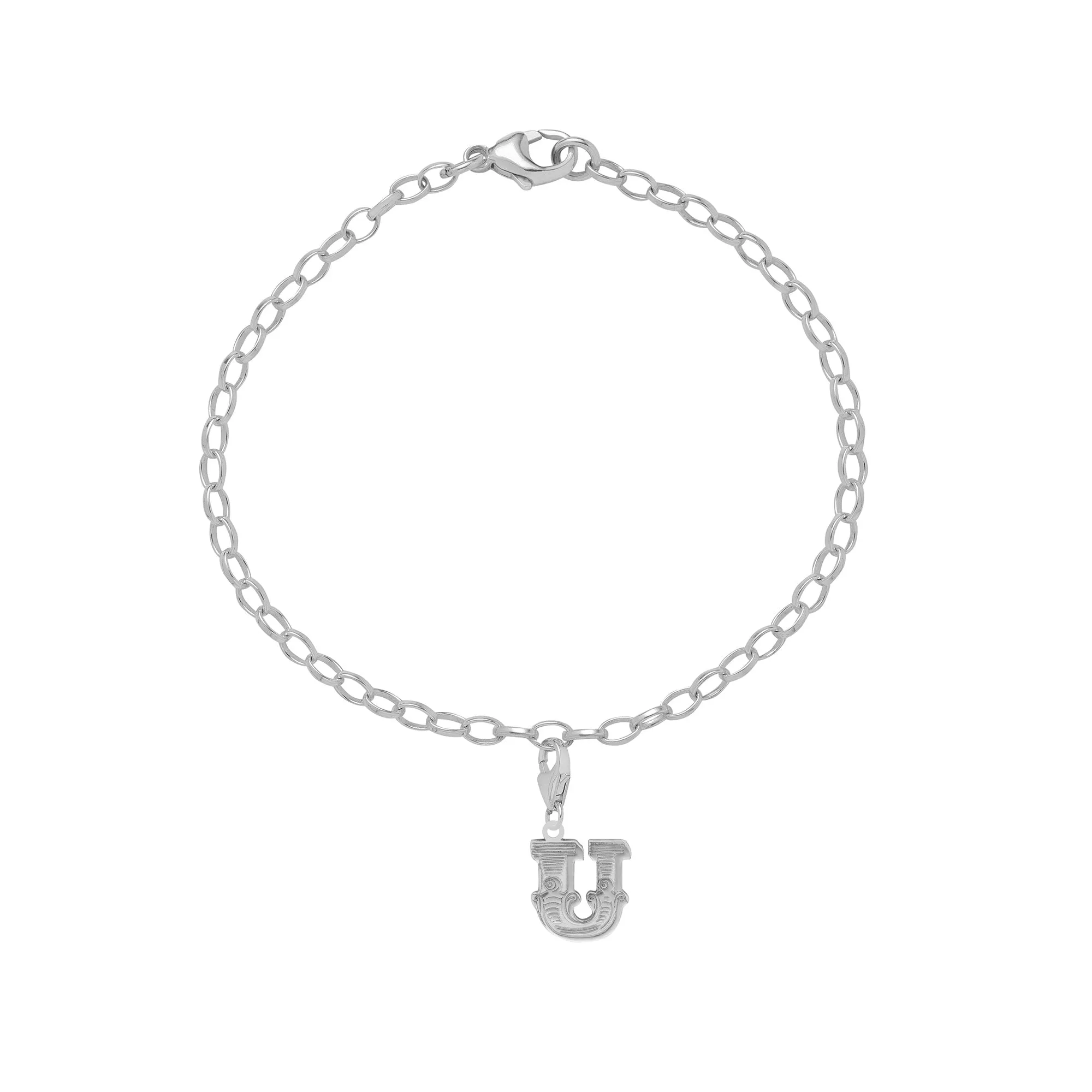 Letter U Starter Charm Bracelet