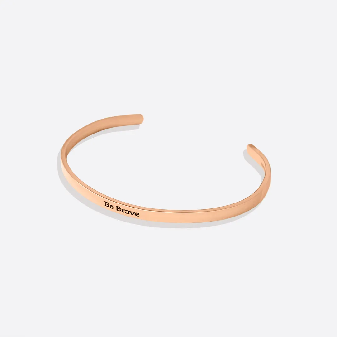 Personalized Thin Cuff Bracelet