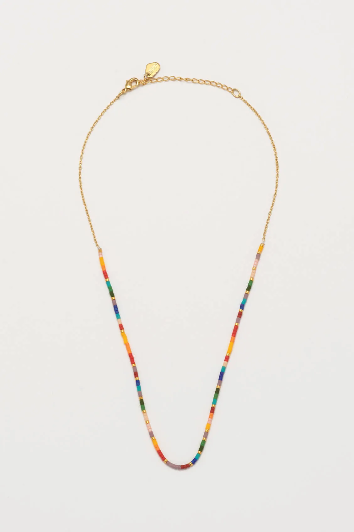 Rainbow Beaded Necklace