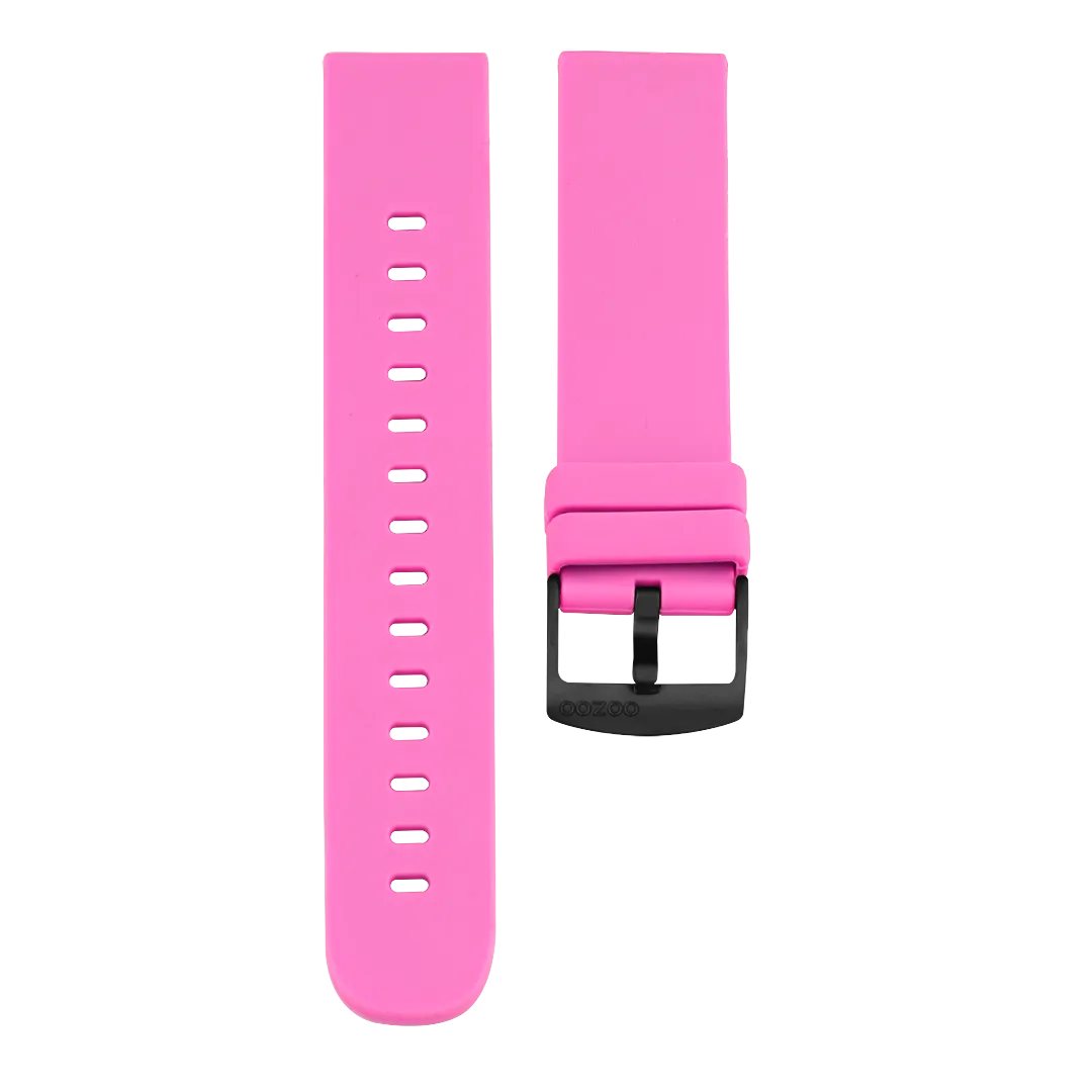 Raspberry Pink rubber strap