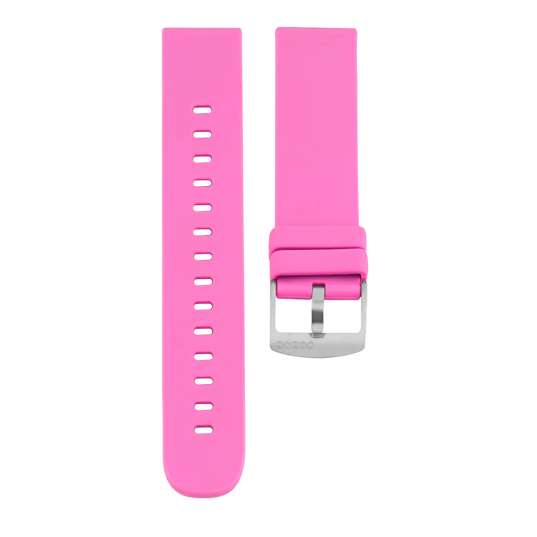 Raspberry Pink rubber strap