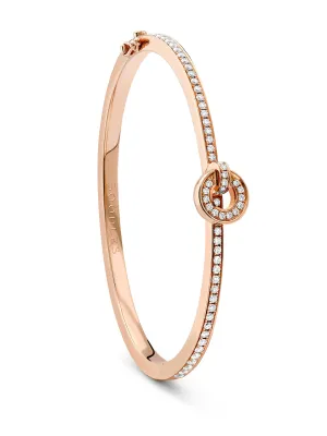 Roulette Rose Gold Diamond Bangle