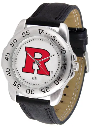 Rutgers Sport Leather Men’s Watch