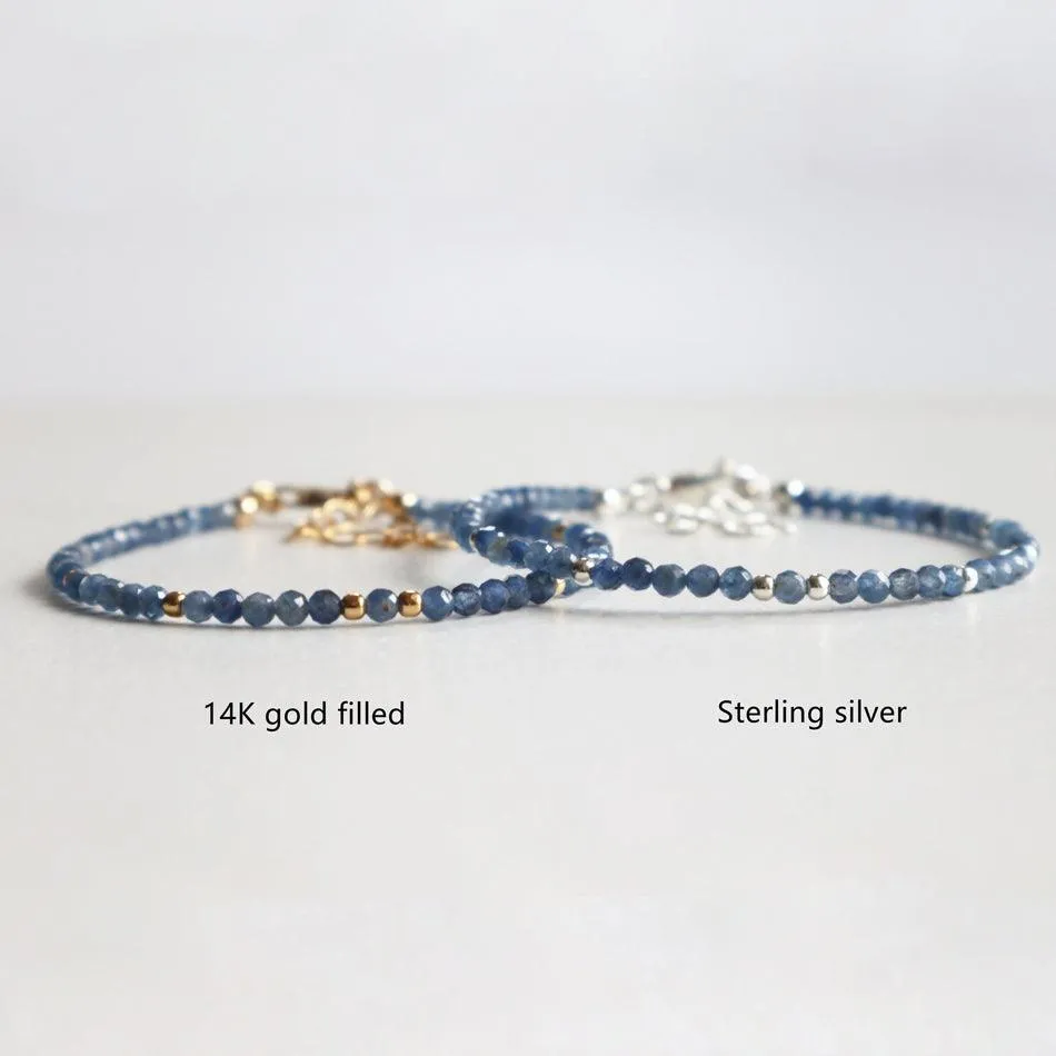 Sapphire Dainty Bracelet