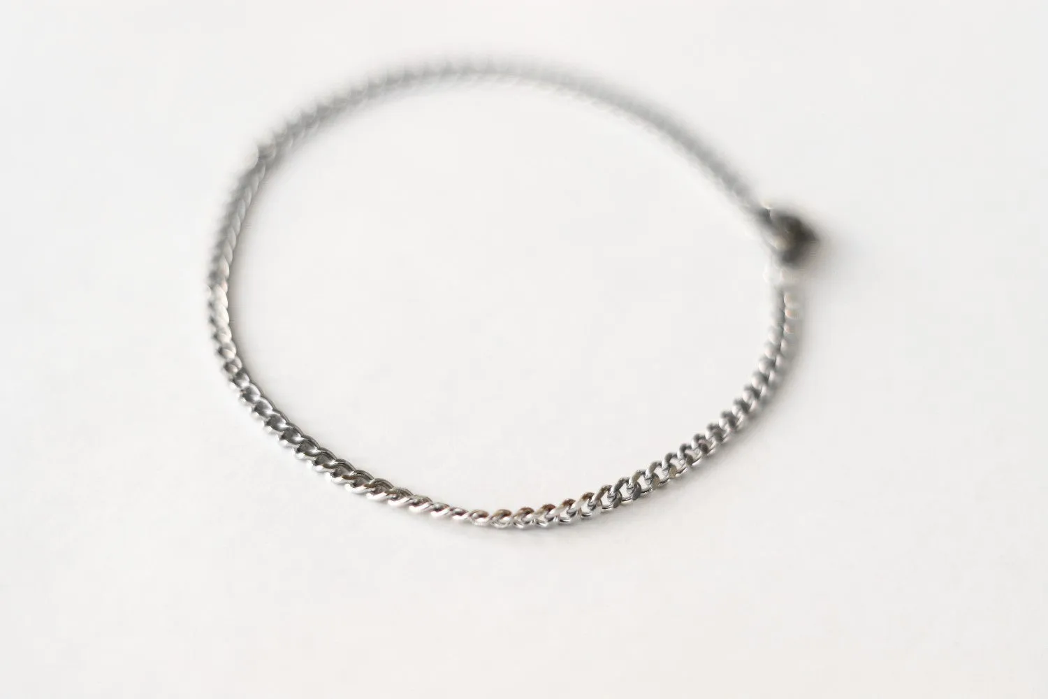 Silver tone chain bracelet, stainless steel, waterproof bracelet, gift for her, festival jewelry