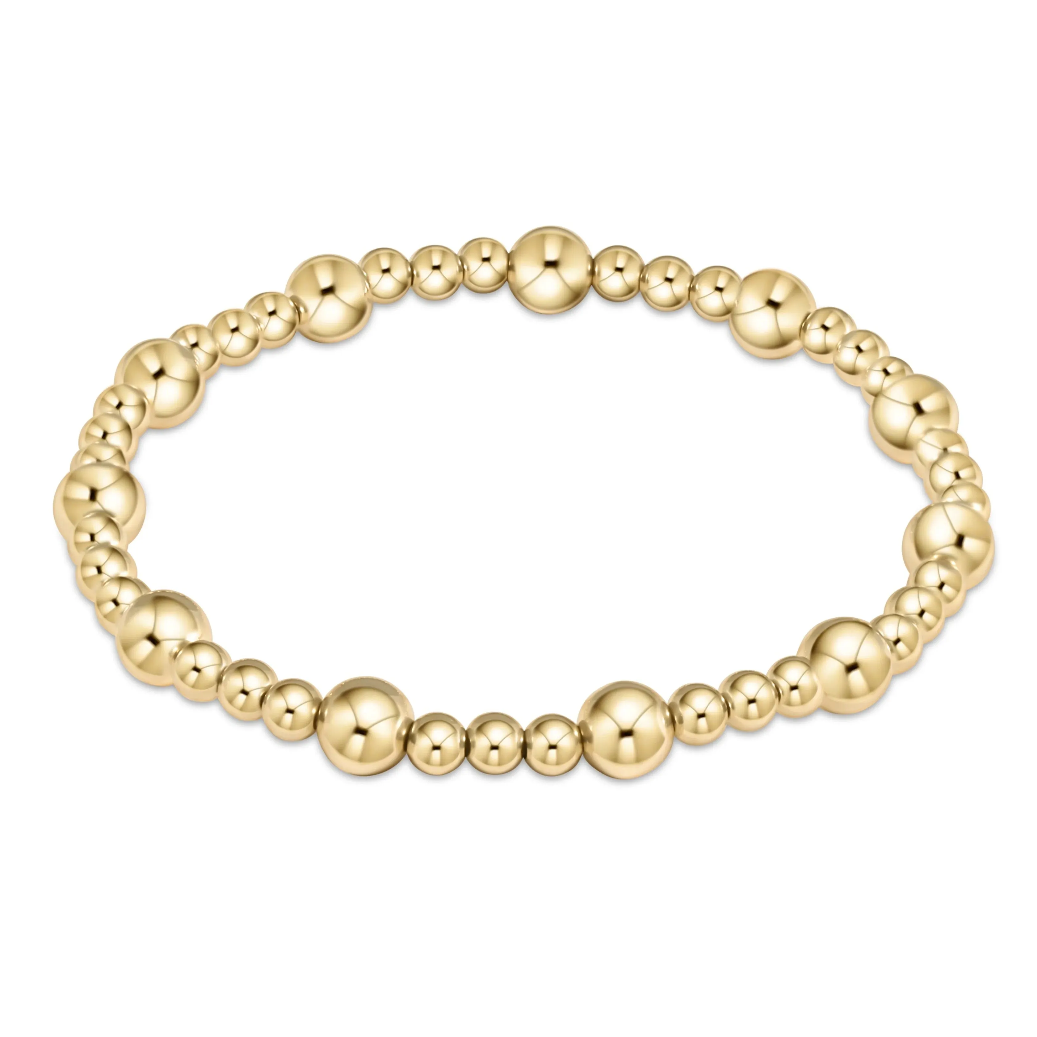 Sincerity Pattern Bead Bracelet - Gold