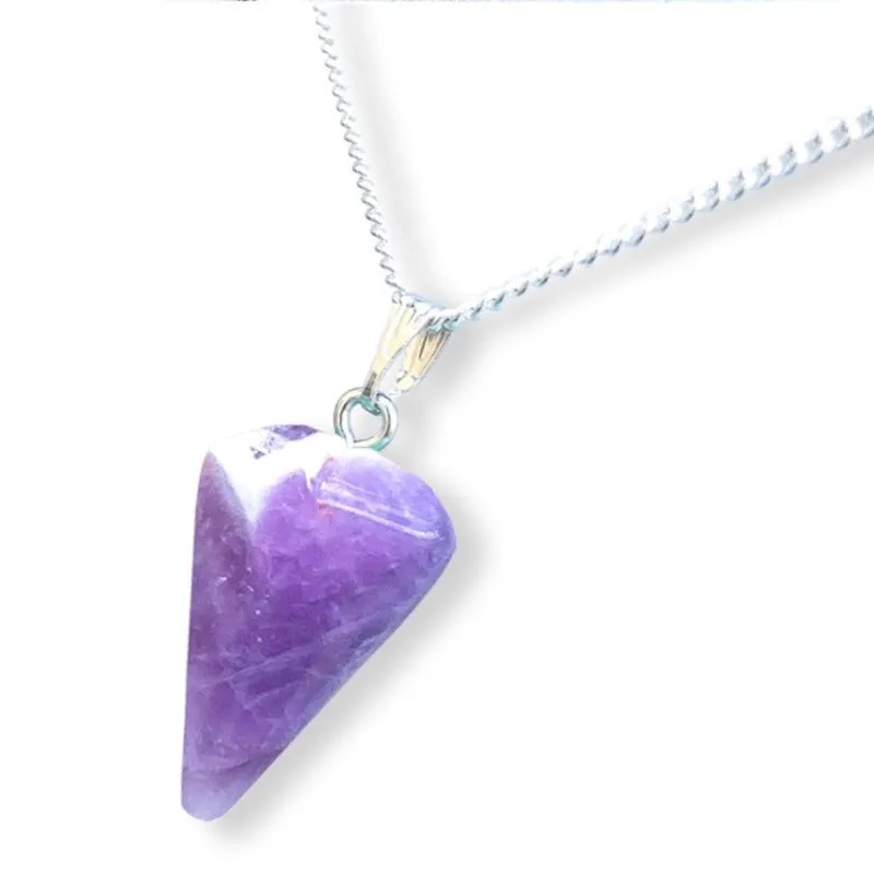 Single Point Gemstone Necklace