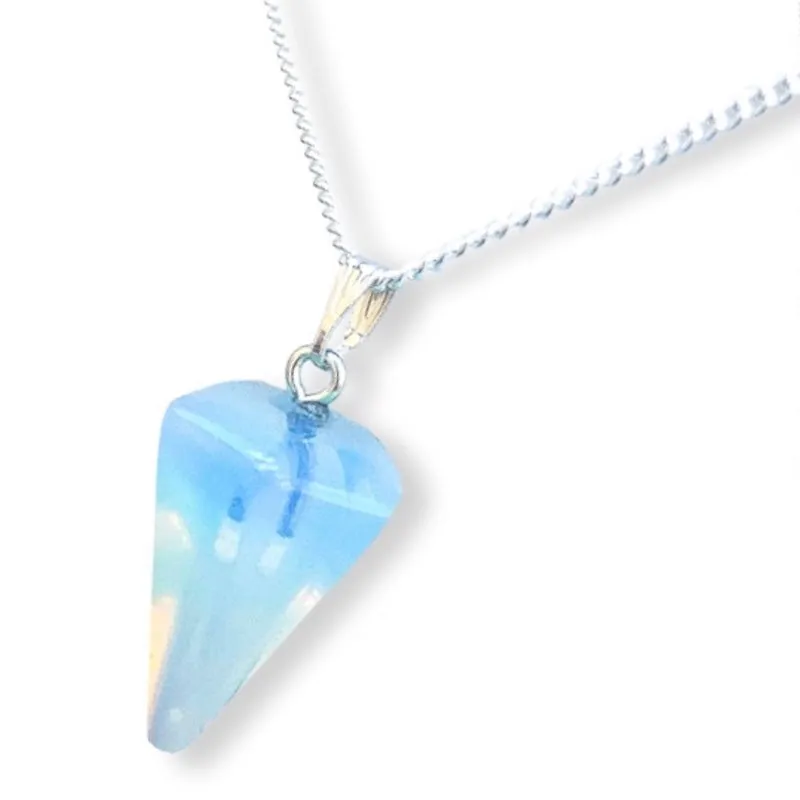 Single Point Gemstone Necklace