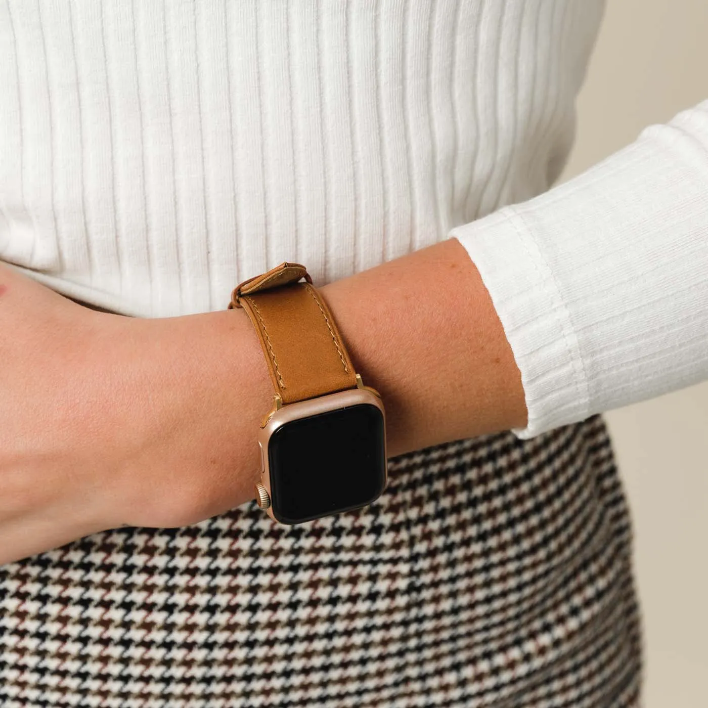 Slim Leather Apple Watch Band