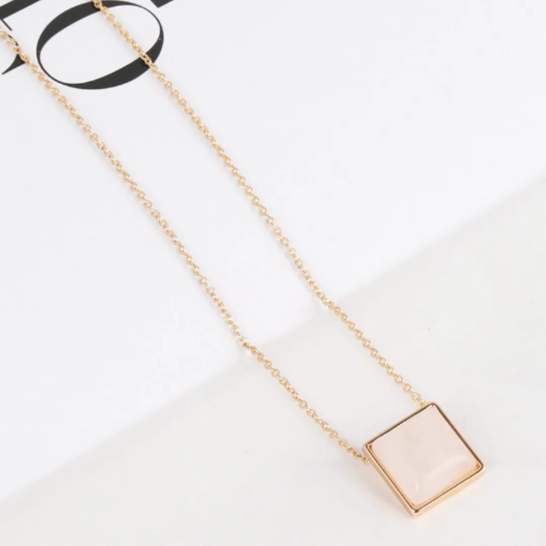 Square Drop Necklace