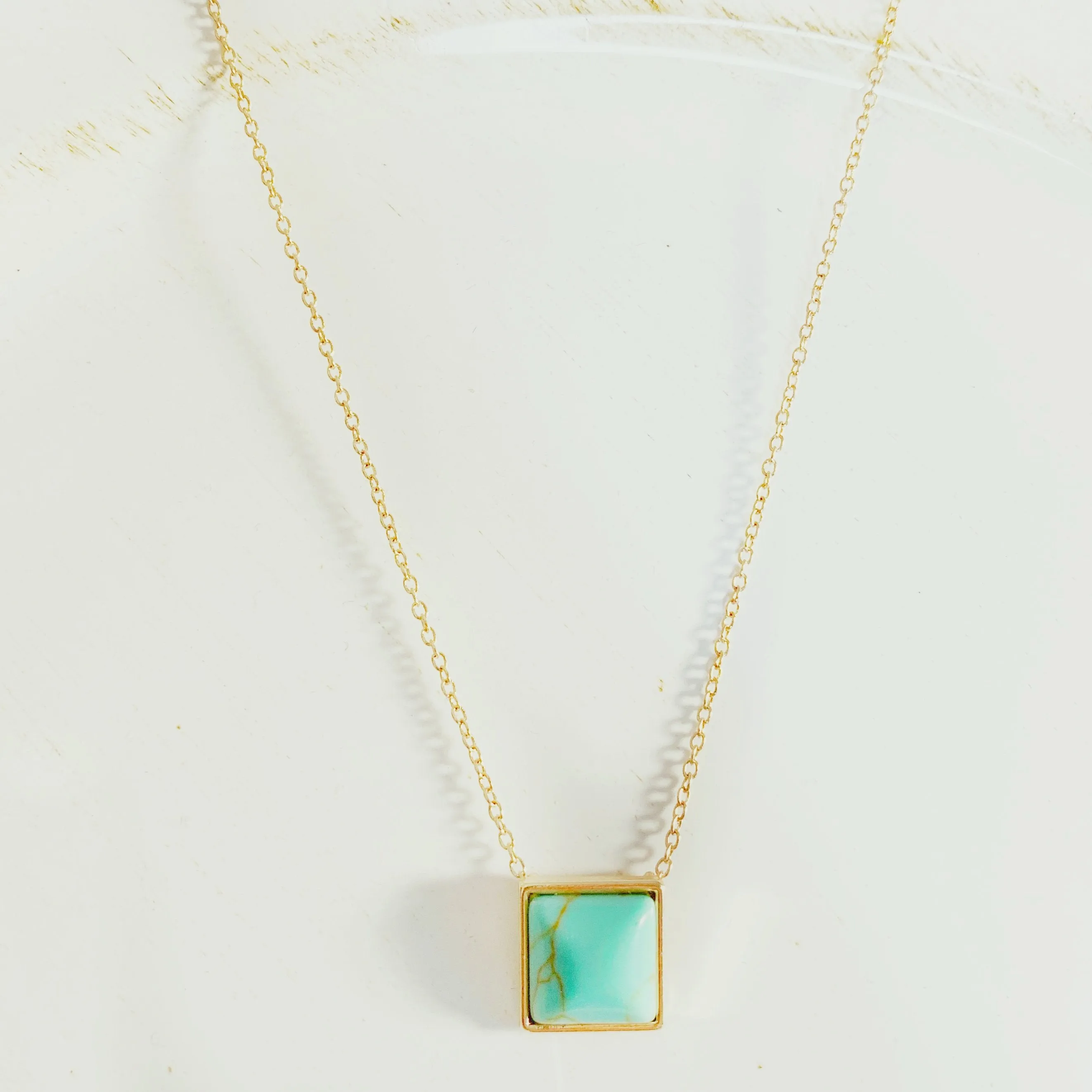 Square Drop Necklace