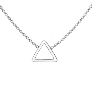 Sterling Silver Triangle Necklace