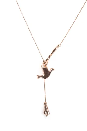 Swallow Bird Charm Long Necklace