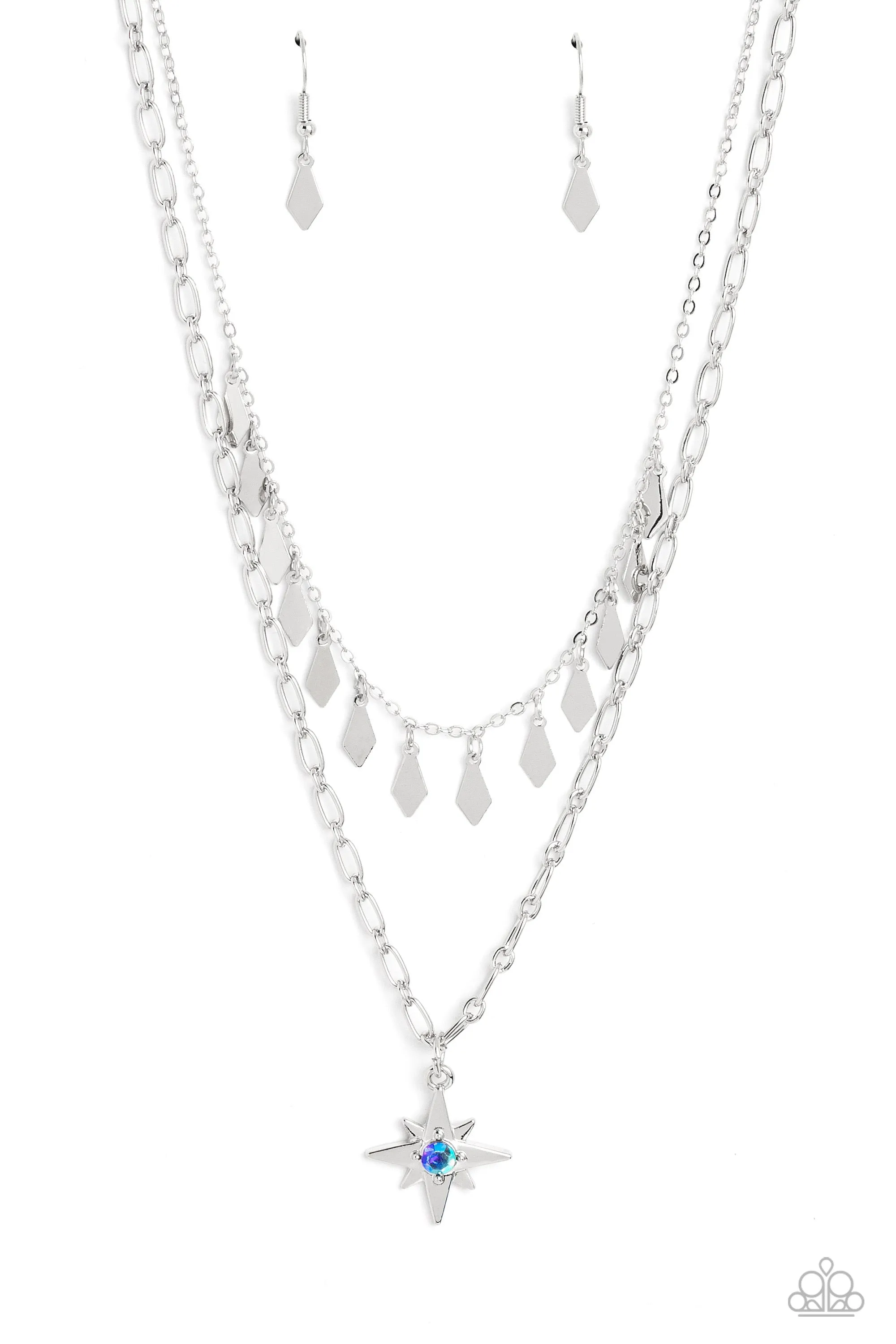 The Second Star To The LIGHT - Blue Necklace - Paparazzi Accessories