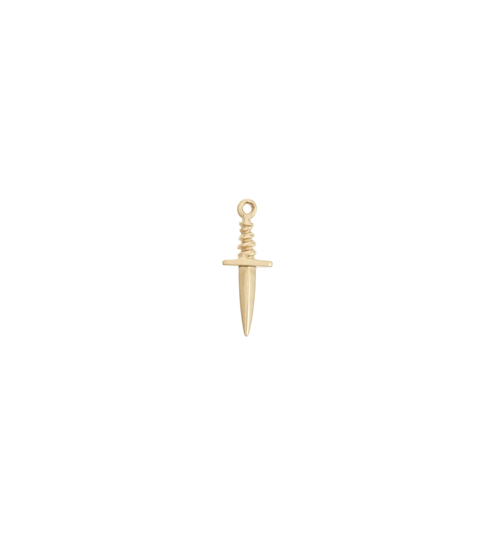 Tiny Dagger Charm 14K