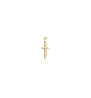 Tiny Dagger Charm 14K