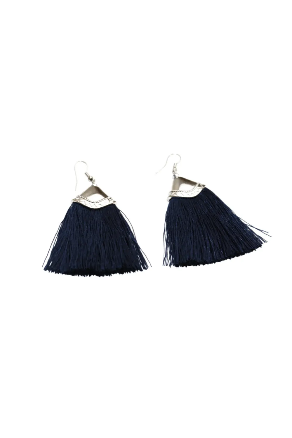 Triangle Tassel Earrings