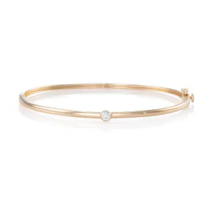 Vintage Single Diamond Bangle