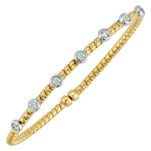 Wrap Style Diamond Bangle